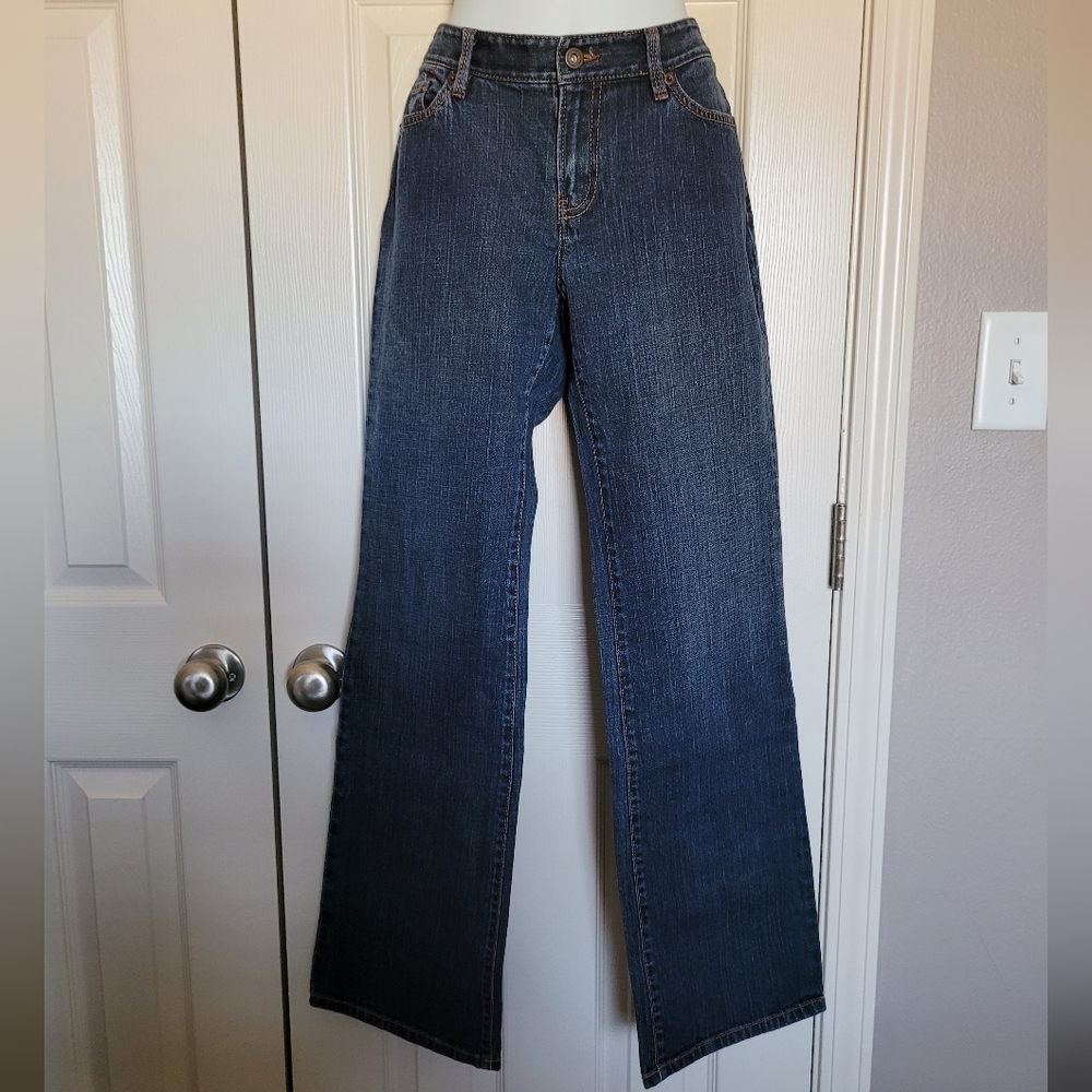Loft Curvy Boot Jeans - Sz 8, Blue, EUC